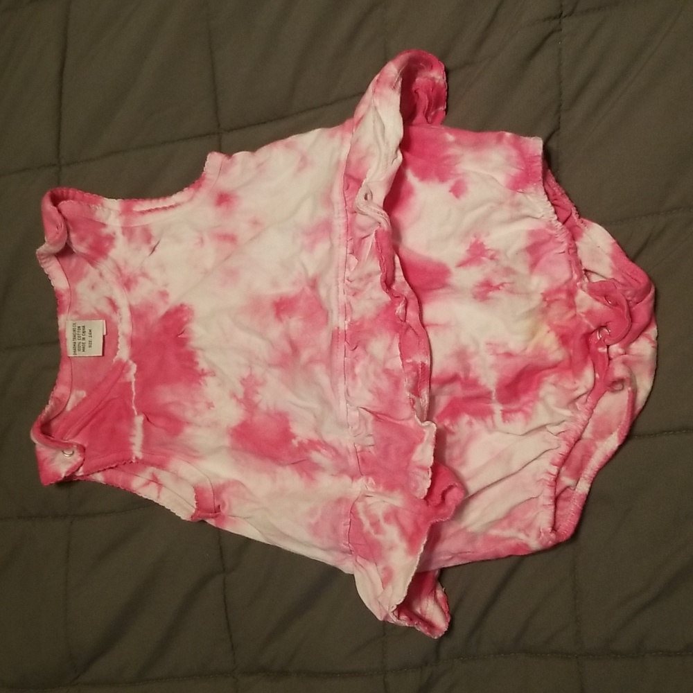 Dharma Trading Co. Pink Tie-dye Girls Onesie